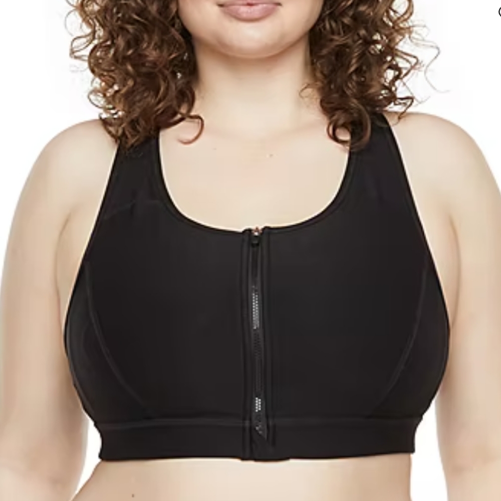 3 For $10🌀Xersion Zip Front Sports Bra-Plus Sz 1X